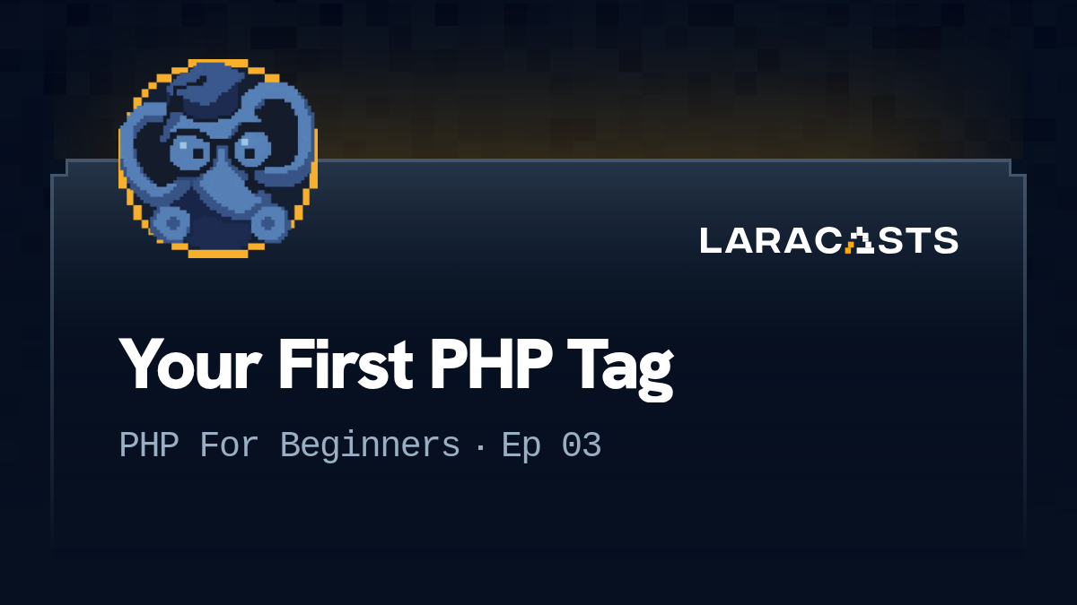 Your First PHP Tag